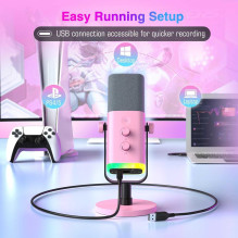 Fifine AmpliGame AM8 RGB, Pink Fifine AmpliGame AM8 RGB, Pink