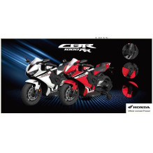 Toy cordless motorcycle HONDA, white / black / red