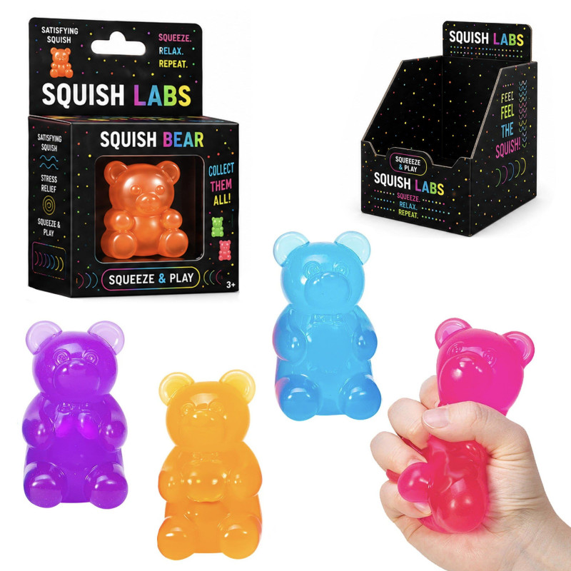 ŽAISLAS SENSORINIS SPAUDOMAS BEAR 8CM