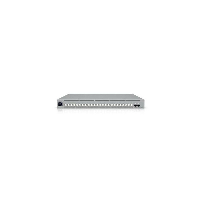 Perjungiklis Ubiquiti UniFi 8x2.5G RJ45 / 16x10G RJ45 / 2xSFP28 Valdomas 19" įrengimo spintoje, 1,3" lietimui 