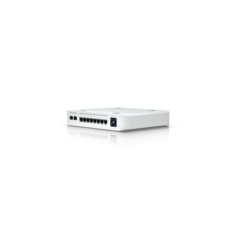 Tinklo jungiklis Ubiquiti UniFi 8xRJ45 2,5G / 2xSFP+ 10G Valdomas PoE+ Sieninis, 1,3" lietimui jautrus ekranas, 120