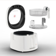 Tefal Filtra Vision FF2541E0 fryer Single 2.1 L Stand-alone 1900 W Deep fryer White