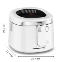 Tefal Filtra Vision FF2541E0 fryer Single 2.1 L Stand-alone 1900 W Deep fryer White