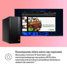 HP ProDesk 4 Tower G1i stacionarus kompiuteris su dirbtiniu intelektu, Intel Core Ultra 5 225, 16 GB DDR5-SDRAM, 512 GB 