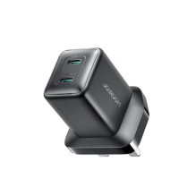 Joyroom Travel Charger (UK) C+C. PD 45W, Black (JR-TCG17) Joyroom Travel Charger (UK) C+C. PD 45W, Black (JR-TCG17)