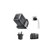 Joyroom Ceļojumu lādētājs (UK) C+C. PD 45W, Black (JR-TCG17)