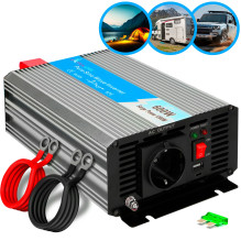 Extralink OPIP-600W Inverteris, automobilis 12V, 600W Pure Sinusinė banga Extralink OPIP-600W Inverteris, automobilis 12V, 600W Pure Sinusinė banga