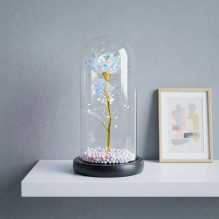 Eternal Rose in Glass Extralink Home, White LED Light