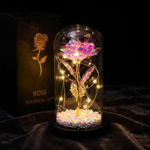Eternal Rose in Glass Extralink Home, Pink LED Light