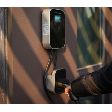 Extralink BS20-BA-22kW-APP A tipo 32A 22kW Elektromobilio įkroviklis, 3 fazės, LCD ekranas, programa, 6.1m
