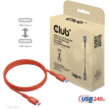 Club3D Kabel USB 2 Typ C PD 240W / 480Mb 4m St / St Club3D Kabel USB 2 Typ C PD 240W / 480Mb 4m St / St
