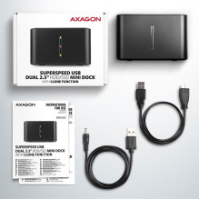 SSD ACC DOCK STATION USB3.2 / 2.5" SATA 6G ADSA-D25 AXAGON SSD ACC DOCK STATION USB3.2 / 2.5" SATA 6G ADSA-D25 AXAGON