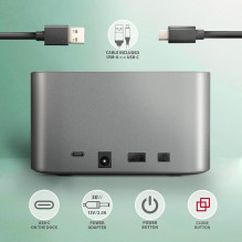 SSD ACC DOCK STATION USB-C / 2.5" / 3.5" SATA ADSA-DC AXAGON SSD ACC DOCK STATION USB-C / 2.5" / 3.5" SATA ADSA-DC AXAGON