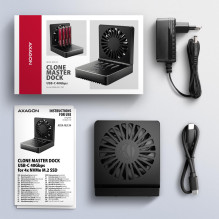 SSD ACC DOCK STATION USB-C / 4XM.2 NVME ADSA-M2C44 AXAGON SSD ACC DOCK STATION USB-C / 4XM.2 NVME ADSA-M2C44 AXAGON