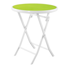Small Black Forest Garden Furniture Set, Two Chairs + White and Green Table