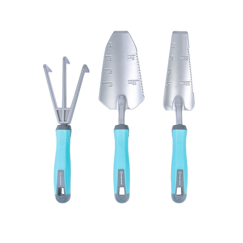 3-Piece Sodas Tool Rinkinys, mentelė, kastuvas, grėblys