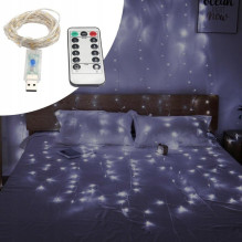 EXTRALINK LIGHT CURTAIN 300 LED COLD 3X3 CHRISTMAS TREE GARLAND 5V USB