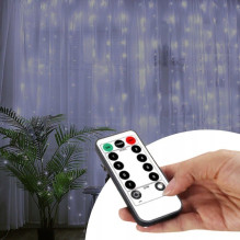 EXTRALINK ŠVIESOS UŽUOLAIDA 300 LED ŠALTA 3X3 KALĖDINĖ GILDIJA 5V USB EXTRALINK ŠVIESOS UŽUOLAIDA 300 LED ŠALTA 3X3 KALĖDINĖ GILDIJA 5V USB