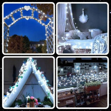 EXTRALINK CHRISTMAS TREE LIGHTS 300LED OUTDOOR INDOOR COOL WHITE 21.7M