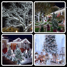 EXTRALINK CHRISTMAS TREE LIGHTS 300LED OUTDOOR INDOOR COOL WHITE 21.7M