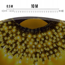 Extralink, Kalėdų eglutės lemputės, šventinės, 10,5m, 100 LED, šiltai balta, maitinama baterijomis