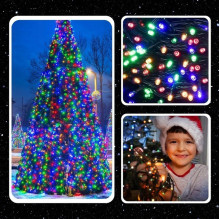 Extralink, Kalėdų eglutės lemputės, šventinis, 32,7m, 500 LED, šaltai balta, viduje, lauke Extralink, Kalėdų eglutės lemputės, šventinis, 32,7m, 500 LED, šaltai balta, viduje, lauke