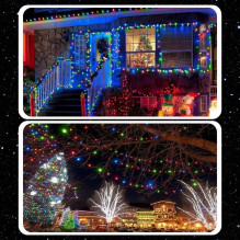 Extralink, Kalėdų eglutės lemputės, šventinis, 32,7m, 500 LED, šaltai balta, viduje, lauke Extralink, Kalėdų eglutės lemputės, šventinis, 32,7m, 500 LED, šaltai balta, viduje, lauke