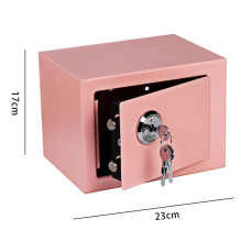 Extralink Namams Safe, Biurui Safe, Key Spintelė, Saugi pinigų dėžutė, Rožinė, S-404