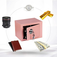 Extralink Home Safe, Office Safe, Key Locker, Security Cash Box, Pink, S-404 Extralink Home Safe, Office Safe, Key Locker, Security Cash Box, Pink, S-404