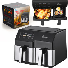 Extralink Namų oro gruzdintuvė SJ-1000 10L EU, Oro gruzdintuvė, ( 6L+4L ) 2500W Extralink Namų oro gruzdintuvė SJ-1000 10L EU, Oro gruzdintuvė, ( 6L+4L ) 2500W
