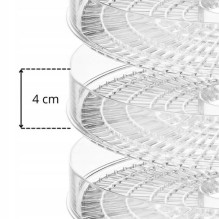 Extralink Home, Mushroom, fruit, vegetable and herb dryer, 500W + 5 trays 27cm, white Extralink Home, Mushroom, fruit, vegetable and herb dryer, 500W + 5 trays 27cm, white
