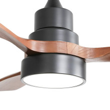 Extralink Walnut Dark 48 Smart WiFi, ceiling fan, dark walnut, app, 122cm