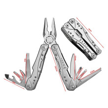 Extralink Multitool, Pocket Knife 23-in-1, with Case, Silver