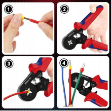 Extralink Crimping Tool for Connectors, 1200 Cable Terminal Sleeves Extralink Crimping Tool for Connectors, 1200 Cable Terminal Sleeves