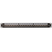 Extralink CAT6A STP Patch Panel, 24 Ports