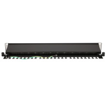 Extralink CAT6A STP pataisų skydelis, 24 prievadai Extralink CAT6A STP pataisų skydelis, 24 prievadai