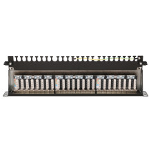 Extralink CAT6A STP Patch Panel, 24 Ports