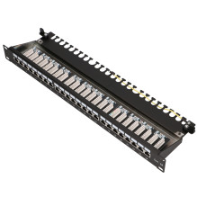 Extralink CAT6A STP Patch Panel, 24 Ports