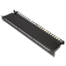 Extralink CAT6A STP Patch Panel, 24 Ports