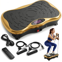 ** Extralink Moonwalk SpinMove Gold, vibruojanti mankštos platforma fitnesui, 200W **