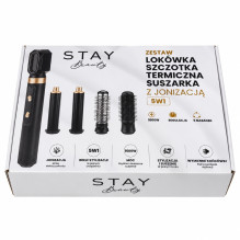 „Stay Beauty“ M-17934, plaukų džiovintuvas su terminiu šepečiu 5-in-1, su jonizacija, 1000W, reguliuojamas, 5 priedai