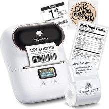 Extralink Mini Label Printer, White Extralink Mini Label Printer, White