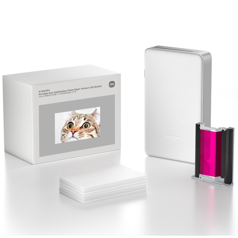 Xiaomi Portable Dye-Sublimation Photo Paper Stickers (50 pcs) , Self-adhesive photo paper , for dye-sublimation printers