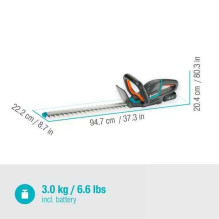 Gardena „Comfort Cut 50“ / 18V P4A gyvatvorių žirklės su akumuliatoriumi