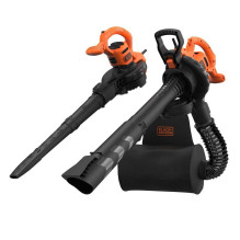 Black+Decker BLACK + DECKER 3-in-1 electric leaf blower BEBLV290-QS, leaf vacuum /