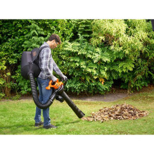 Black+Decker BLACK + DECKER 3-in-1 elektrinis lapų pūstuvas BEBLV290-QS, lapų siurblys /
