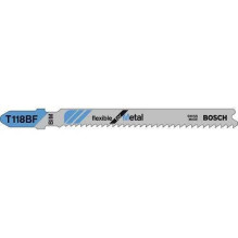 Bosch Bosch Jigsaw blade Flexible for Metal 92mm T 118 BF 5pcs. Bosch Bosch Jigsaw blade Flexible for Metal 92mm T 118 BF 5pcs.