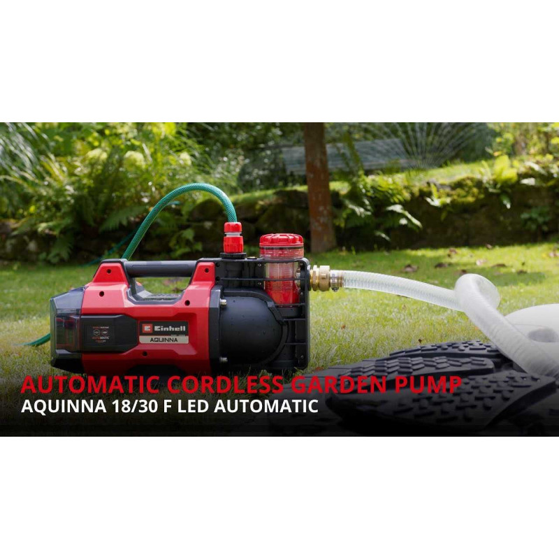 Einhell Einhell „Power X-Change“ akumuliatorinis siurblys AQUINNA 18 / 30 F LED AUTOMATINIS,