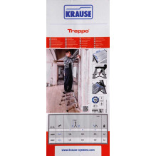 Krause Krause Treppo Freestanding double-sided aluminum ladder, 3 steps ( Krause Krause Treppo Freestanding double-sided aluminum ladder, 3 steps (