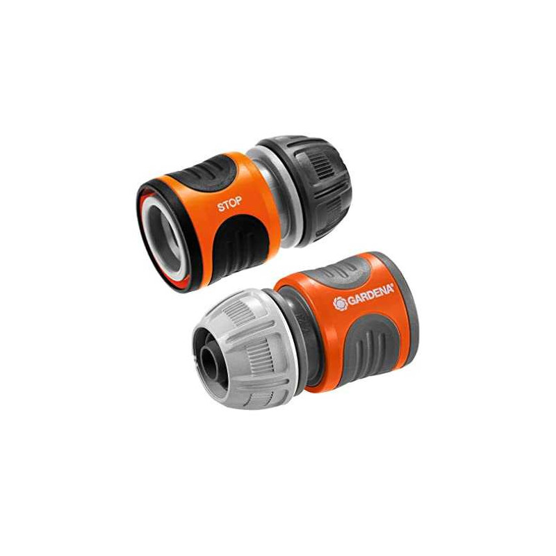 Gardena GARDENA Žarnos jungčių rinkinys 13mm (1 / 2), 15mm (5 / 8), (pilka / oranžinė)